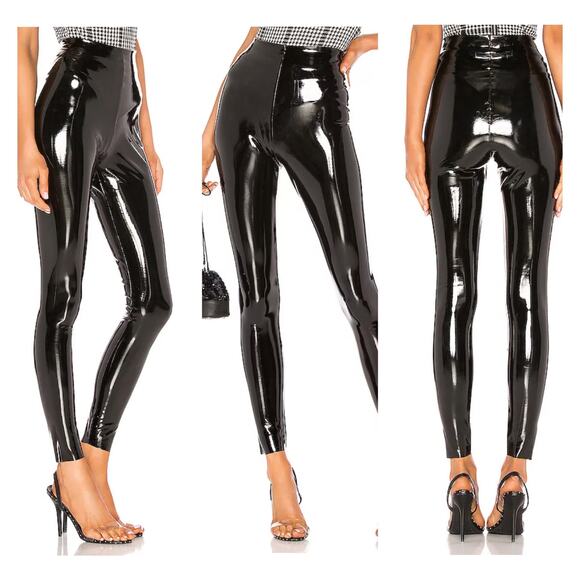Commando Black Faux Patent Leather Leggings Sz.XL NWT - Picture 4 of 16